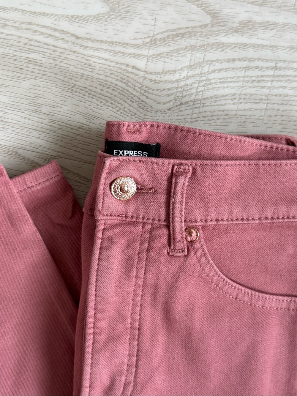 Express Women's High-Rise Rose Pink Jeans
